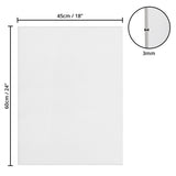 Belle Vous Blank Canvas (4 Pack) - 45 x 60cm (18 x 24 inches) - Large Pre Stretched Canvas Panel Boards - Suitable for Acrylic and Oil Painting also for Sketching and Drawing