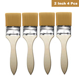 Kurtzy 20 Pcs Paint Brush (Wooden) - Brush Set of 2",1 1/2",1"&1/2" Sizes -Varnish Brush - Gloss Paint Brush -Professional Paint Brushes- suitable for Oil Painting, Acrylic Painting, Wall Painting