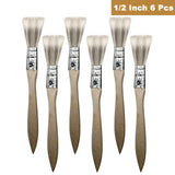 Kurtzy 20 Pcs Paint Brush (Wooden) - Brush Set of 2",1 1/2",1"&1/2" Sizes -Varnish Brush - Gloss Paint Brush -Professional Paint Brushes- suitable for Oil Painting, Acrylic Painting, Wall Painting