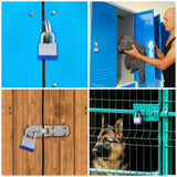 Belle Vous Heavy Duty Laminated Steel Shackle Padlocks with 2 Keys (12 Pack) - 6mm Shackle - 6.4 x 4.2 x 2.4cm/2.36 x 1.65 x 0.94 inches - Weatherproof Indoor/Outdoor Keyed Locks for Storage & Locker