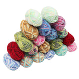 20 Piece Multicolour Knitting Crochet Yarn Set by Kurtzy - Assortment Colourful Acrylic Soft Yarn - Thick Yarn Multicolour Bundle for Knitting Jumpers, Cardigans, Clothes, Blankets and More