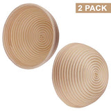 Kurtzy 2 Pack of Proving Basket - Bread Basket for Sourdough - Round Banneton Proofing Basket for Bread and Dough (21.5 cm) - Rising Rattan Wooden Bowl Ideal for Proofing Bread, Pizza & Pastry Dough