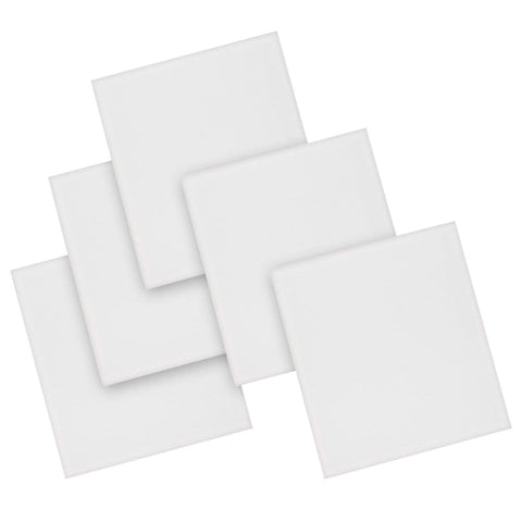 KURTZY 5 pcs Canvas Board - Blank Canvas Set - Artist Canvas Frame - Canvas Panel - Acrylic Painting Board with Pre Stretched Canvas for Artwork, Water Painting board   - 17.7" x 19.6" (44.95 x 49.78cm)