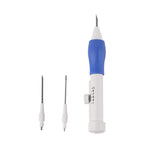 Embroidery Pen - 3 Piece Magic Embroidery Pen Punch Needle Set with 2 Spare Needles and Needle Threader by Curtzy - DIY Embroidery Pen for Stitching , Sewing ,Crafts and more