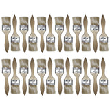 Kurtzy 24pcs Paint Brush Set - Flat Paint Brushes with Wooden Handle - Can Use With Acrylic Paint, Water Colors, Stains, Varnish, Fabric paint - Perfect for Furniture, Wall Painting, Wallpaper Pasting