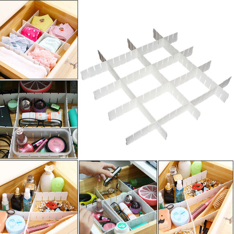 Kurtzy Cut To Size Any-way Slot Together Drawer Organiser Dividers - Pack of 7