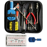 Kurtzy Watch Repair Kit - 15 Tools & 270 Stainless Steel Wrist Strap Pins with Black Carry Case - Professional Watchmaker Tools For Link Removal/Adjustment, Battery Changing, Back Case Opener