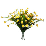 Artificial Flowers (4 Pack) - 38 cm (14.96?) L Bunch of Fake Yellow Daffodils with Stems - Plastic, Faux Greenery Shrub Plants for Floral Arrangements, Wedding/Home Decoration, DIY Arts and Crafts