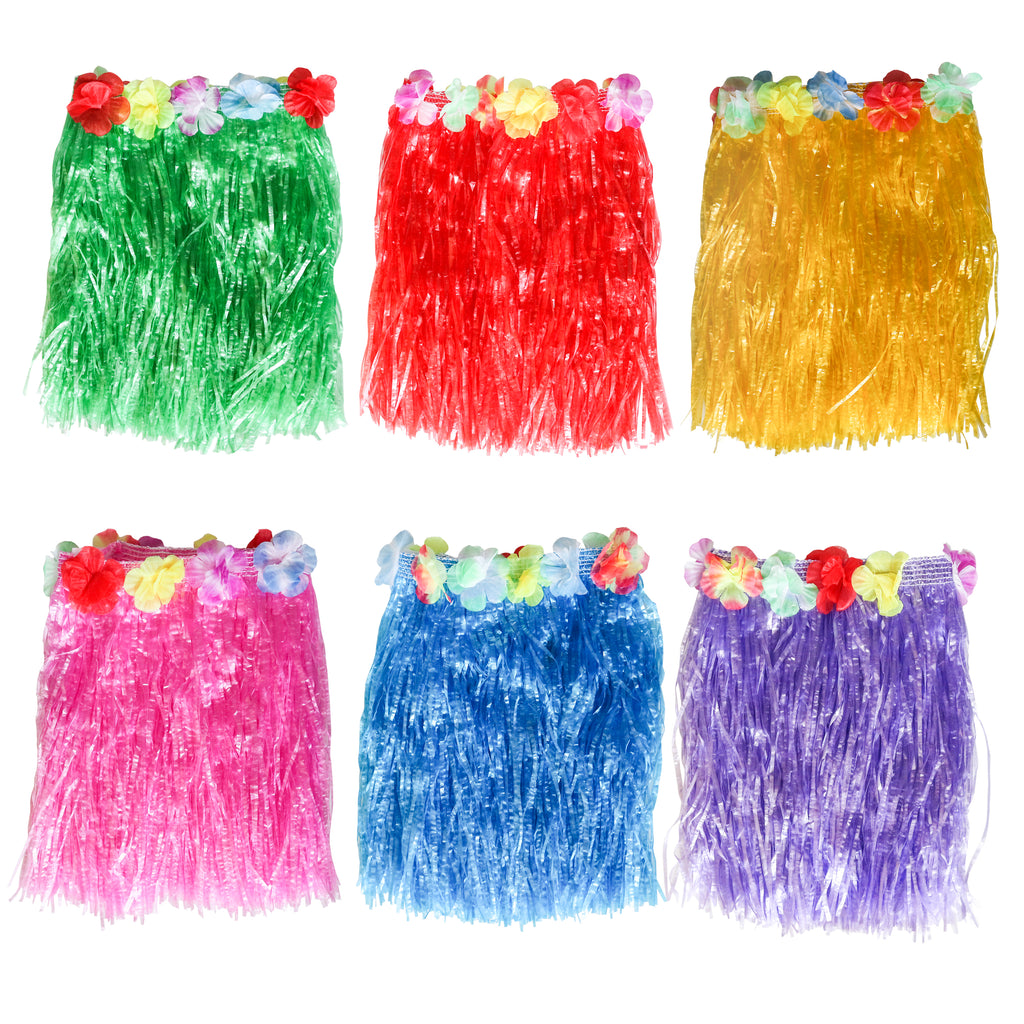 6 Pack of Hula Skirts