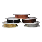 5 Rolls of Wire Wrapping Kit - Coloured Wire, Jewellery Beading Soft copper Wire, Resistant bare Copper Wire Craft Jewellery making 0.4mm Thickness 26 Gauge