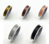 5 Rolls of Wire Wrapping Kit - Coloured Wire, Jewellery Beading Soft copper Wire, Resistant bare Copper Wire Craft Jewellery making 0.4mm Thickness 26 Gauge