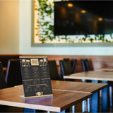 A5 Acrylic Sign Holder - 3 Pack (Height: 22cm (8.66") Width:16cm (6.3?)) Menu Slanted Sign Holder Display Stand for Menu Holders, Table Card Holders, Photo Frames & Ad Frames