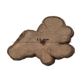 Kurtzy 500g Pack Approx 180 pcs Rustic Natural Wooden Slices Around 3.5 - 6cm Wood Log Chips with Tree Bark - 5 mm Thickness Depth for Wooden Craft Embellishments and Wedding Centerpieces Decoration