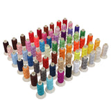 CURTZY  Sewing Thread Set - 63 Pcs Overlocking  Polyester Machine Embroidery Thread (200 Yards )- Ideal  for all sort of Embroidery  works and Brother / Babylock / Janome / Singer / Kenmore Sewing machines