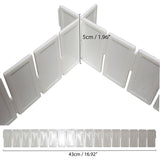 Kurtzy Cut To Size Any-way Slot Together Drawer Organiser Dividers - Pack of 7