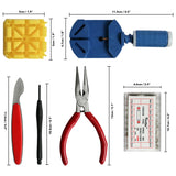 Kurtzy Watch Repair Kit - 15 Tools & 270 Stainless Steel Wrist Strap Pins with Black Carry Case - Professional Watchmaker Tools For Link Removal/Adjustment, Battery Changing, Back Case Opener