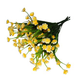 Artificial Flowers (4 Pack) - 38 cm (14.96?) L Bunch of Fake Yellow Daffodils with Stems - Plastic, Faux Greenery Shrub Plants for Floral Arrangements, Wedding/Home Decoration, DIY Arts and Crafts