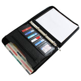 Kurtzy Ring Binder Document Holder - Professional A4  Portfolio Folder / Display Book Padfolio - A4 Conference Folder for Document , Resume,  Business Folio Case with Zipper - Faux Leather Folder