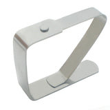 Tablecloth Clips (20 Pack) - 12 Small (4.5 cm x 4 cm), 8 Large (7 cm x 8 cm) Picnic, Outdoor, Garden Restaurant, Dinner Buffet Table Cloth Holder Stainless Steel Flexible Tight Fit Tablecover Clamps