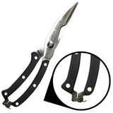 BELLE VOUS Heavy Duty Poultry Shears - Stainless Steel Meat Scissors for Chicken Bone, Pizza, Meat ,Vegetables, Herbs, BBQ's & More.