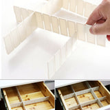 Kurtzy Cut To Size Any-way Slot Together Drawer Organiser Dividers - Pack of 7
