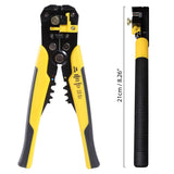 Kurtzy Wire Stripper Plier - 5 in 1 Multifunctional Crimping Tool - Automatic Terminal Ratchet Crimping Plier - Self Adjusting Cable Cutter for Stripping, Crimping and Cutting up to 24 AWG Hand Tool