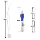 Embroidery Pen - 3 Piece Magic Embroidery Pen Punch Needle Set with 2 Spare Needles and Needle Threader by Curtzy - DIY Embroidery Pen for Stitching , Sewing ,Crafts and more