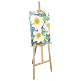 Easel - 137cm Tall Adjustable Wood Easel for Kids and Adults- Wooden Art Display Canvas Painting Easel by Kurtzy - Easy to Assemble - Fits Small and Large Canvas's - Large Easels