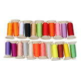 CURTZY  Sewing Thread Set - 63 Pcs Overlocking  Polyester Machine Embroidery Thread (200 Yards )- Ideal  for all sort of Embroidery  works and Brother / Babylock / Janome / Singer / Kenmore Sewing machines