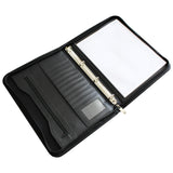 Kurtzy Ring Binder Document Holder - Professional A4  Portfolio Folder / Display Book Padfolio - A4 Conference Folder for Document , Resume,  Business Folio Case with Zipper - Faux Leather Folder