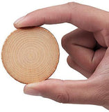 Round Natural Wood Slices (100Pcs)