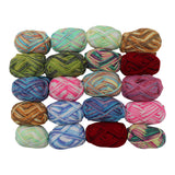 20 Piece Multicolour Knitting Crochet Yarn Set by Kurtzy - Assortment Colourful Acrylic Soft Yarn - Thick Yarn Multicolour Bundle for Knitting Jumpers, Cardigans, Clothes, Blankets and More