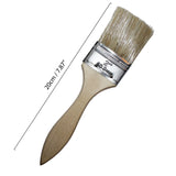 Kurtzy 24pcs Paint Brush Set - Flat Paint Brushes with Wooden Handle - Can Use With Acrylic Paint, Water Colors, Stains, Varnish, Fabric paint - Perfect for Furniture, Wall Painting, Wallpaper Pasting