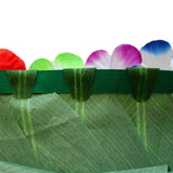Kurtzy, Leaf Hula Skirt 3 Pack - Hawaiian Green Leaf Grass Skirt with Artificial Hibiscus Flower for Beach, BBQ Cosplay & Luau Party Supplies - Banana Leaf Style Hawaiian Skirts