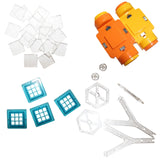 Kurtzy 131 pcs 3D Magnetic Building Blocks - Kids Magnet Toys - Educational Toys for Children - Building Tiles - Creative Toys for Construction - Magnetic Construction Set for Boys and Girls