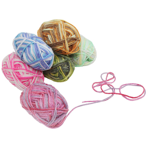 20 Piece Multicolour Knitting Crochet Yarn Set by Kurtzy - Assortment Colourful Acrylic Soft Yarn - Thick Yarn Multicolour Bundle for Knitting Jumpers, Cardigans, Clothes, Blankets and More