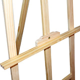 Easel - 137cm Tall Adjustable Wood Easel for Kids and Adults- Wooden Art Display Canvas Painting Easel by Kurtzy - Easy to Assemble - Fits Small and Large Canvas's - Large Easels