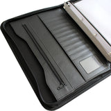Kurtzy Ring Binder Document Holder - Professional A4  Portfolio Folder / Display Book Padfolio - A4 Conference Folder for Document , Resume,  Business Folio Case with Zipper - Faux Leather Folder