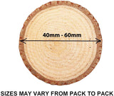 Round Natural Wood Slices (100Pcs)