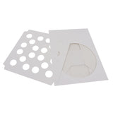 Cake Box (5 Pack) -  For 20 Individual Cupcakes or Large Single Cake (28.5 x 28.5cm) with Clear Window - Square Disposable Cardboard Cake Box for Christmas, Birthday, Party and Gifts