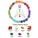 Lava Beads (325 pcs) - 7 Chakra Healing Bracelet, Pendant, Necklace, Earring Making Kit Includes 300 Essential Oil Aroma Diffuser Lava Rock Beads, 21 Gemstones, 2 Crystal Elastic Thread Rolls with Box