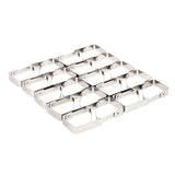 Tablecloth Clips (20 Pack) - 12 Small (4.5 cm x 4 cm), 8 Large (7 cm x 8 cm) Picnic, Outdoor, Garden Restaurant, Dinner Buffet Table Cloth Holder Stainless Steel Flexible Tight Fit Tablecover Clamps