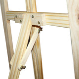 Easel - 137cm Tall Adjustable Wood Easel for Kids and Adults- Wooden Art Display Canvas Painting Easel by Kurtzy - Easy to Assemble - Fits Small and Large Canvas's - Large Easels