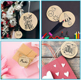 Round Natural Wood Slices (100Pcs)