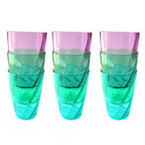 9pc Plastic Crystal Style Cup Tumbler