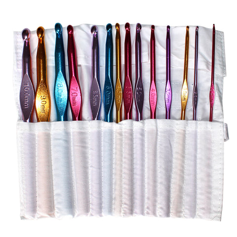 Set of 15cm Aluminium Crochet Hooks