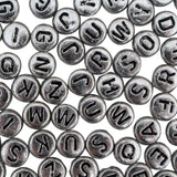 1000pc Silver Alphabet Bead Set