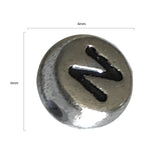 1000pc Silver Alphabet Bead Set