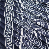 Paisley Blue Western Style Headband Bandanna Set