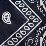 Paisley Blue Western Style Headband Bandanna Set